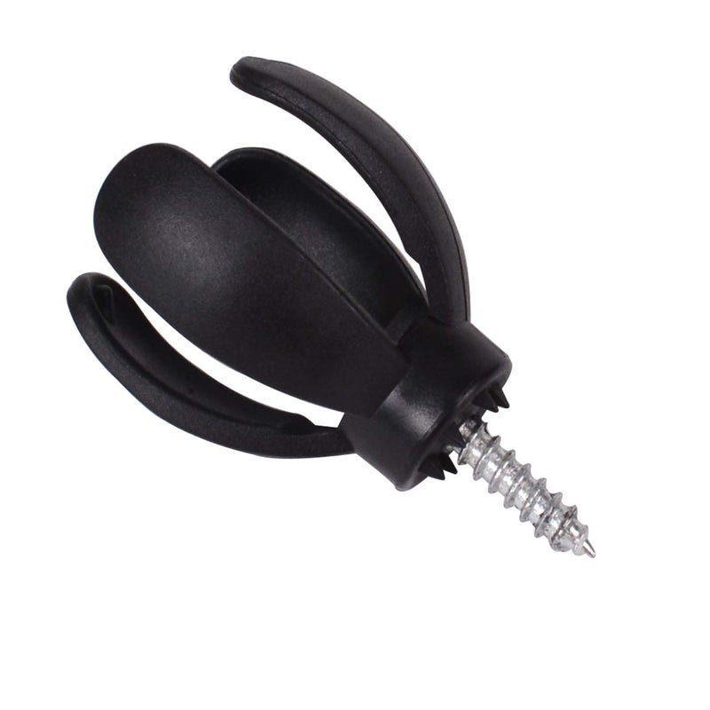 Baitaihem 6 PCs Golf Ball Pick Up Retriever Claw Sucker Tool 4-Prong for Putter Grip Golf Accessory,Black (Style A) - Image 3